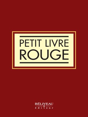 cover image of Petit livre rouge pour les AA